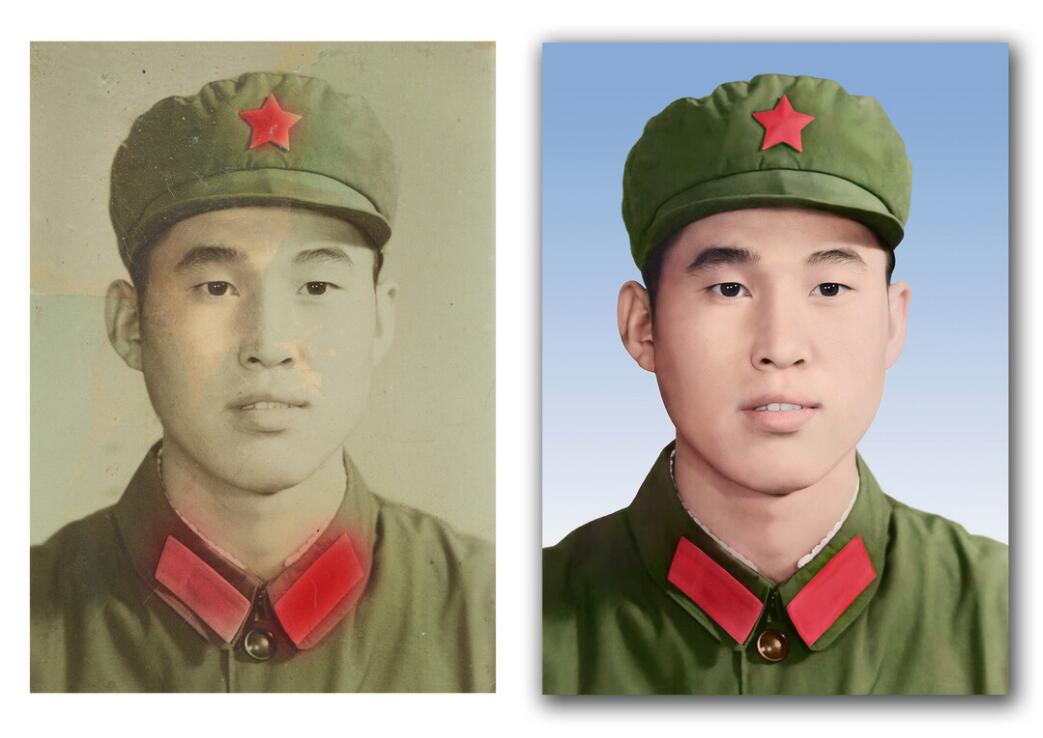 石龙专业老照片精修工作室破损照片修复